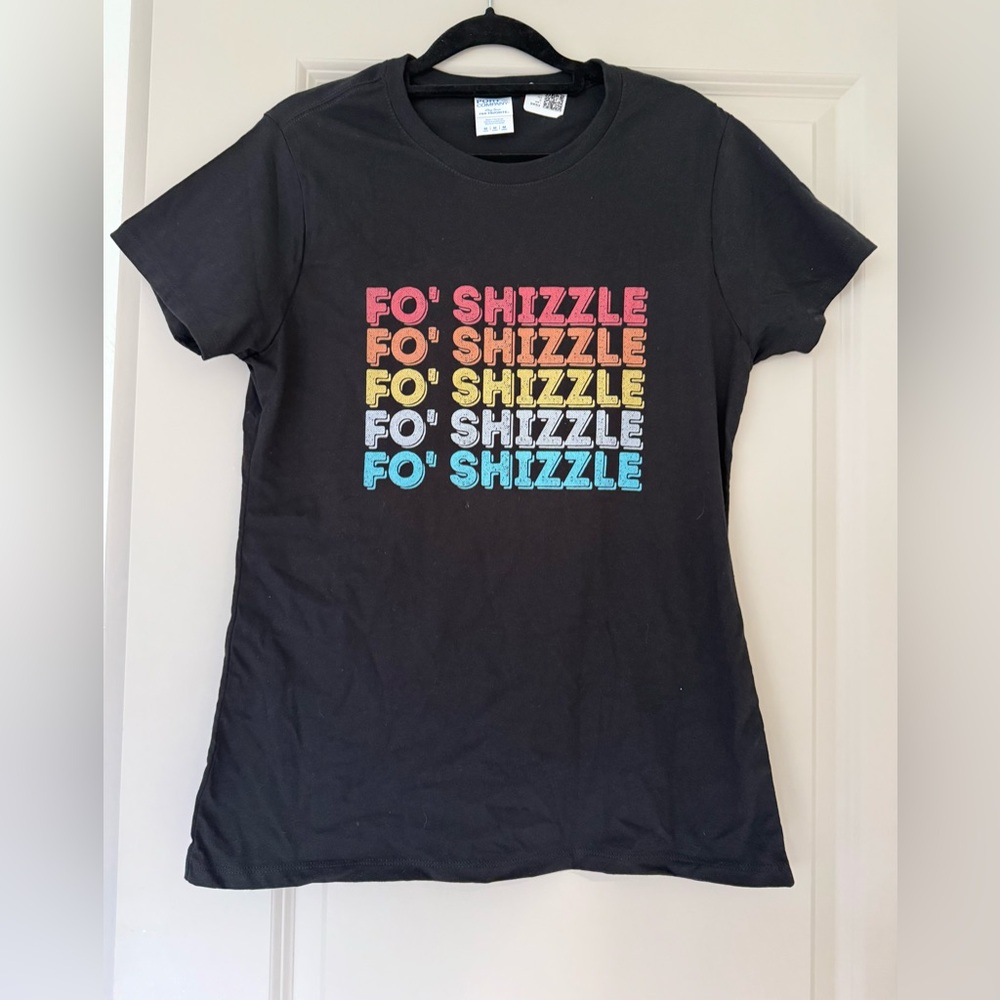 Graphic Tee with Colorful Text - Picture 2 of 2